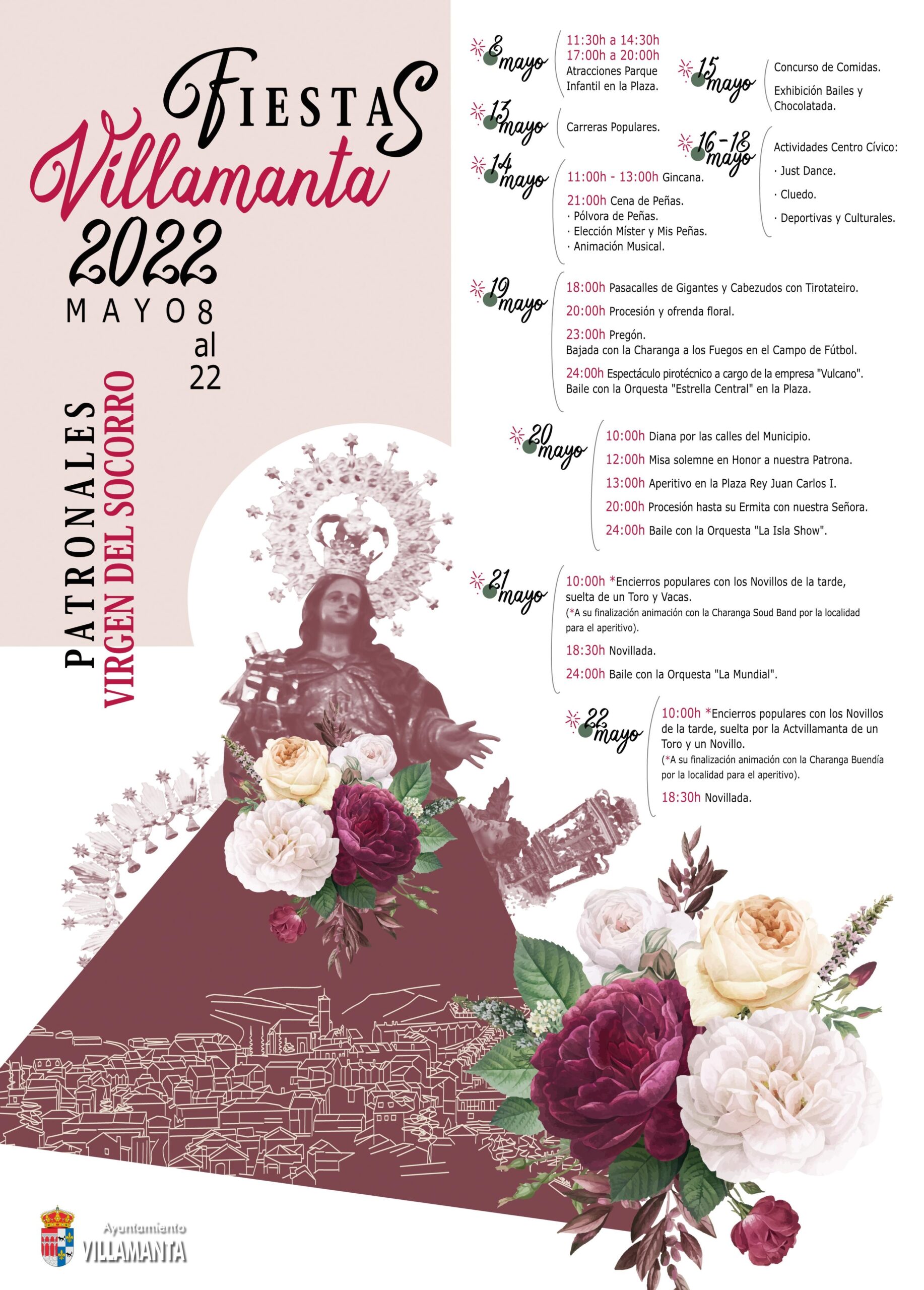 Fiestas patronales en honor a Nuestra Señora del Socorro 2022 Villamanta